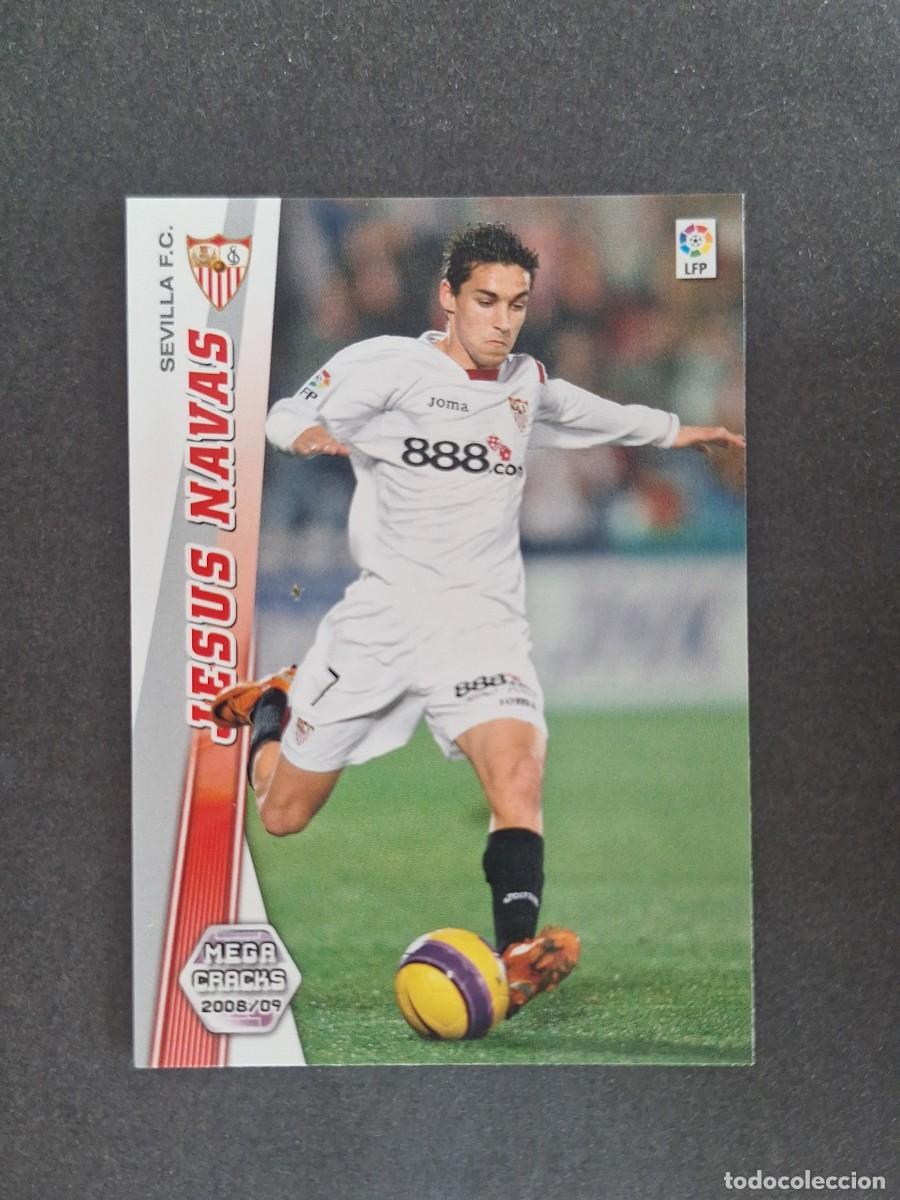Cromos de f&uacute;tbol: L2 JESUS NAVAS SEVILLA F. C. 284 PANINI MEGACRACKS 2008 2009 08 09
