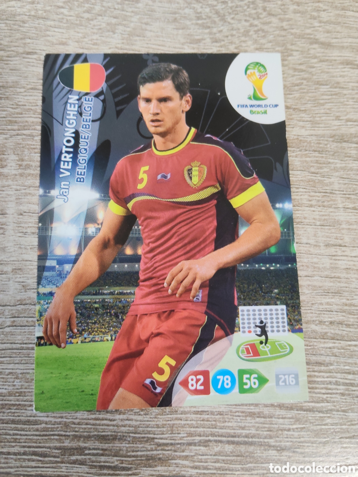 Cromos de f&uacute;tbol: Panini Adrenalyn mundial Brasil 2014 Jan Vertonghen B&eacute;lgica