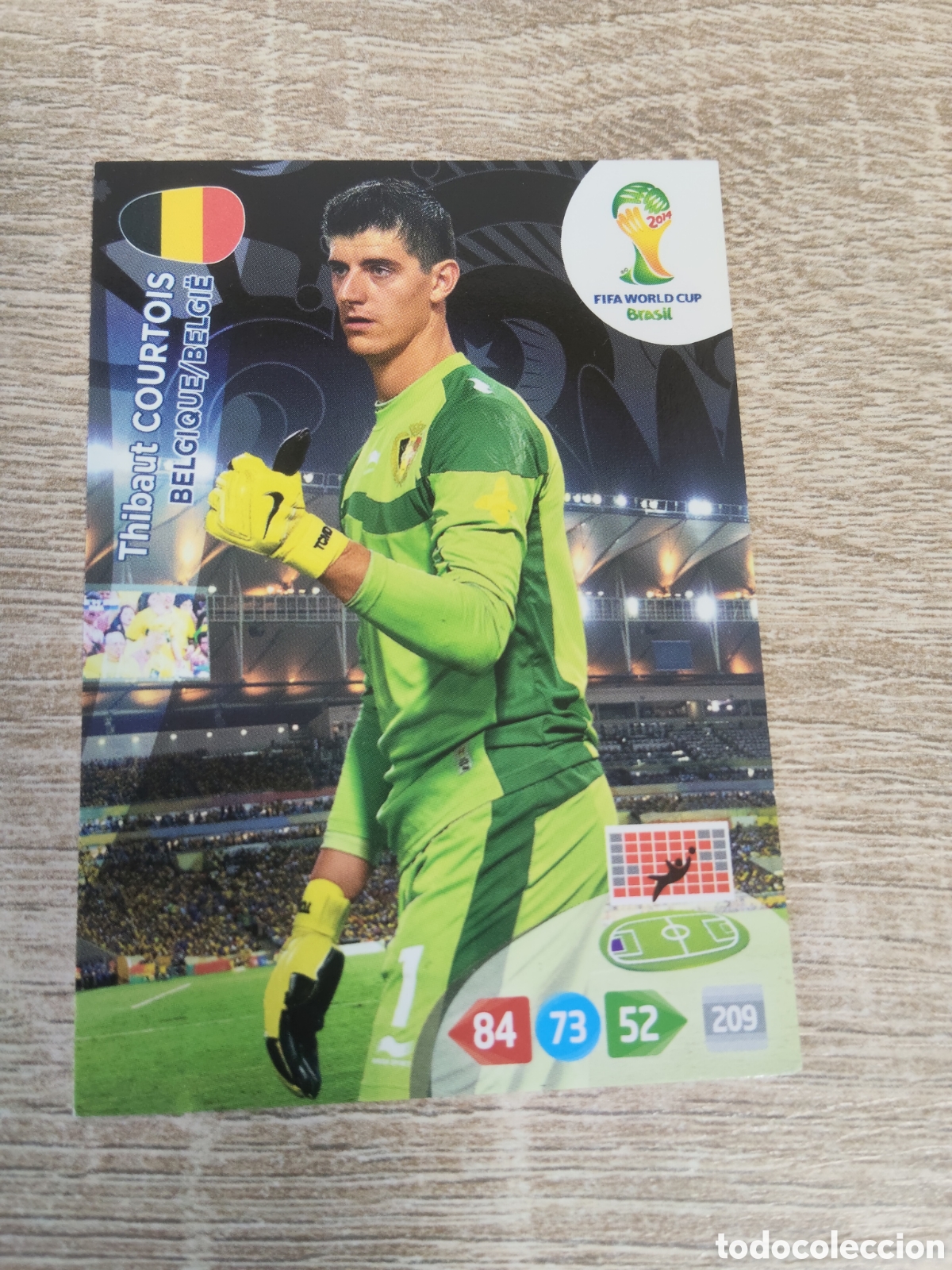 Cromos de f&uacute;tbol: Panini Adrenalyn mundial Brasil 2014 Thibaut Courtois B&eacute;lgica
