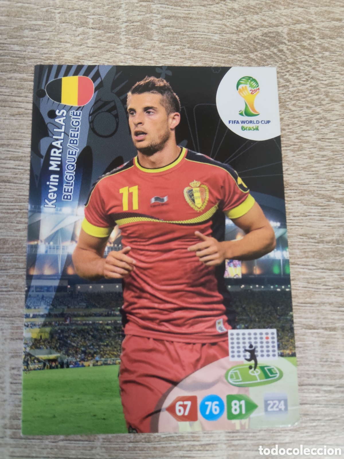 Cromos de f&uacute;tbol: Panini Adrenalyn mundial Brasil 2014 Kevin Mirallas B&eacute;lgica