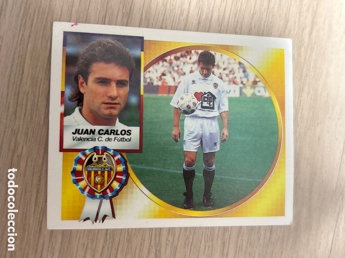 Figurine di Calcio: juan carlos valencia fichaje 14 este 1994 1995 94 95 nunca pegado sin pegar