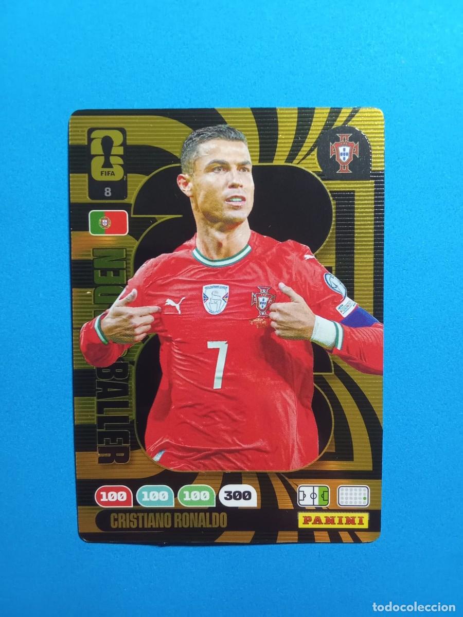 Figurine di Calcio: CROMO 8 GOLDEN BALLER CRISTIANO RONALDO PORTUGAL FIFA WORLD CUP 26 MUNDIAL 2026