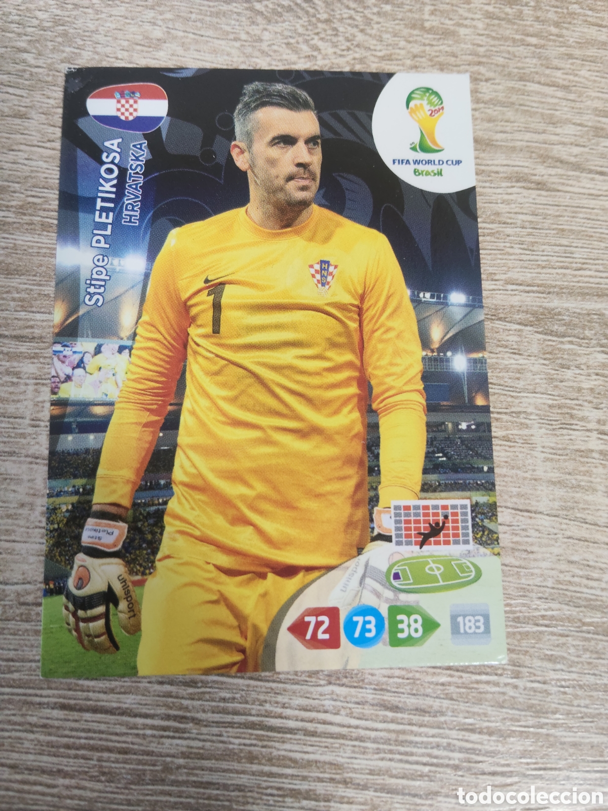 Cromos de f&uacute;tbol: Panini Adrenalyn mundial Brasil 2014 Stipe Pletikosa Croacia