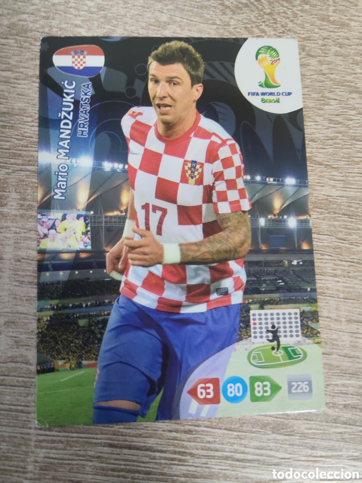 Cromos de f&uacute;tbol: Panini Adrenalyn mundial Brasil 2014 Mario Mandzukic Croacia