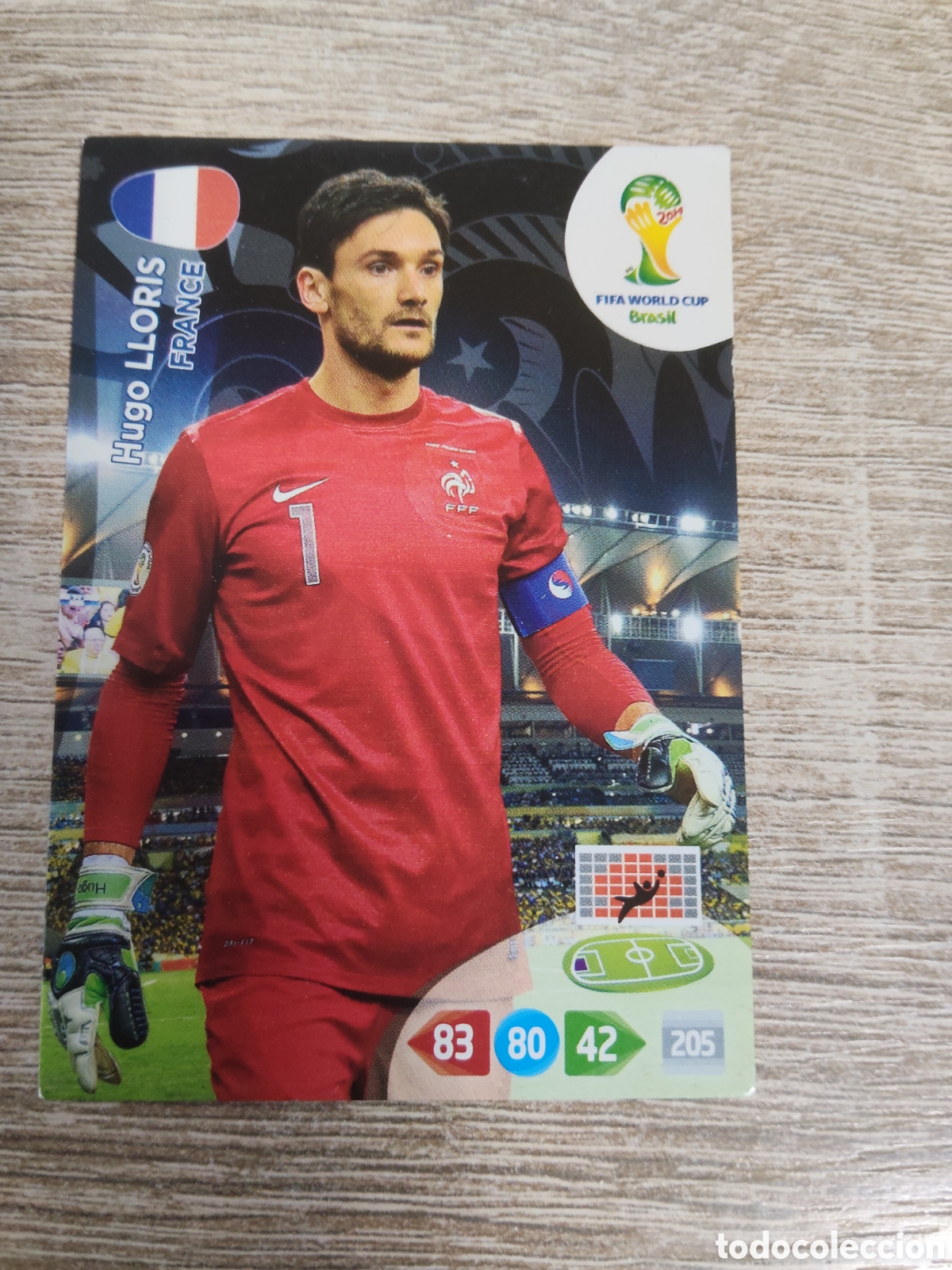 Cromos de f&uacute;tbol: Panini Adrenalyn mundial Brasil 2014 Hugo Lloris Francia