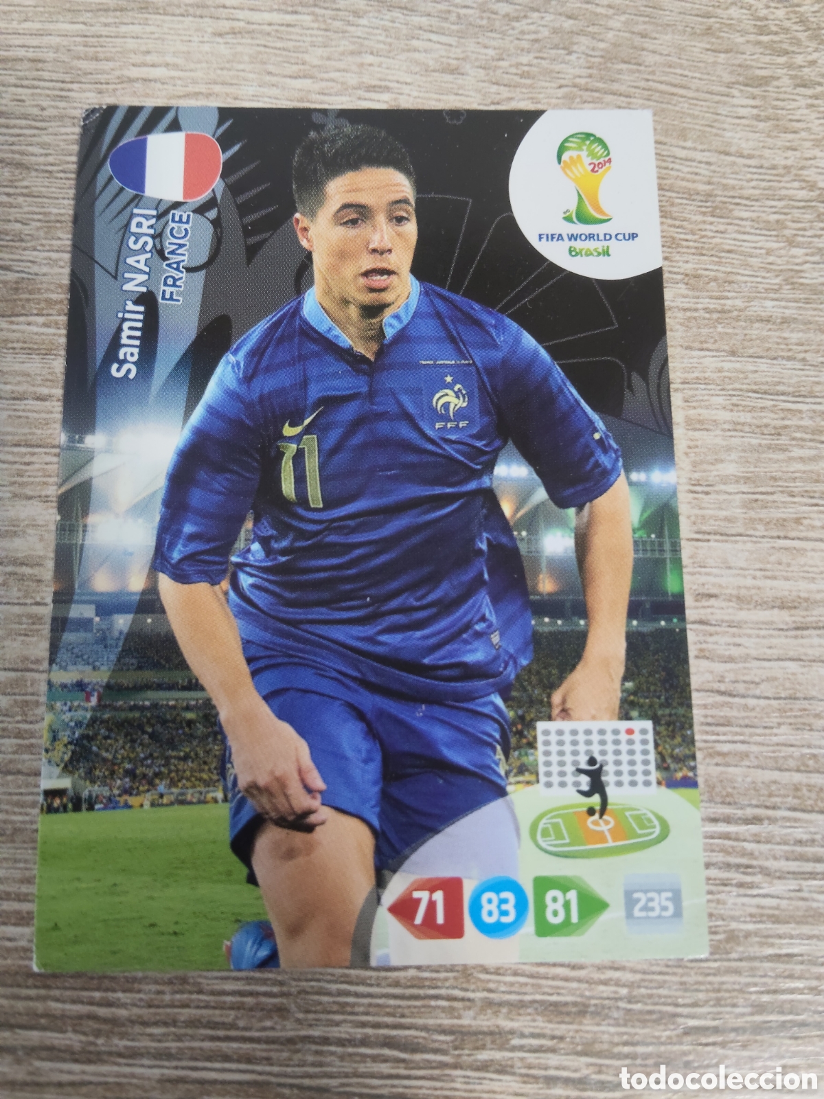 Cromos de f&uacute;tbol: Panini Adrenalyn mundial Brasil 2014 Samir Nasri Francia