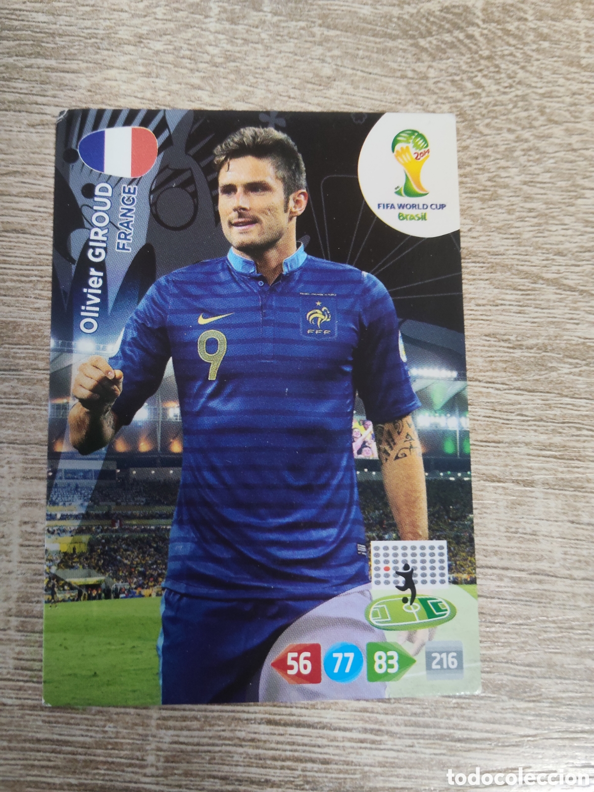 Cromos de f&uacute;tbol: Panini Adrenalyn mundial Brasil 2014 Olivier Giroud Francia