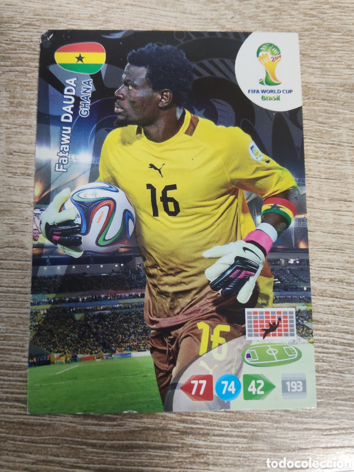 Cromos de f&uacute;tbol: Panini Adrenalyn mundial Brasil 2014 Fatawu Dauda Ghana