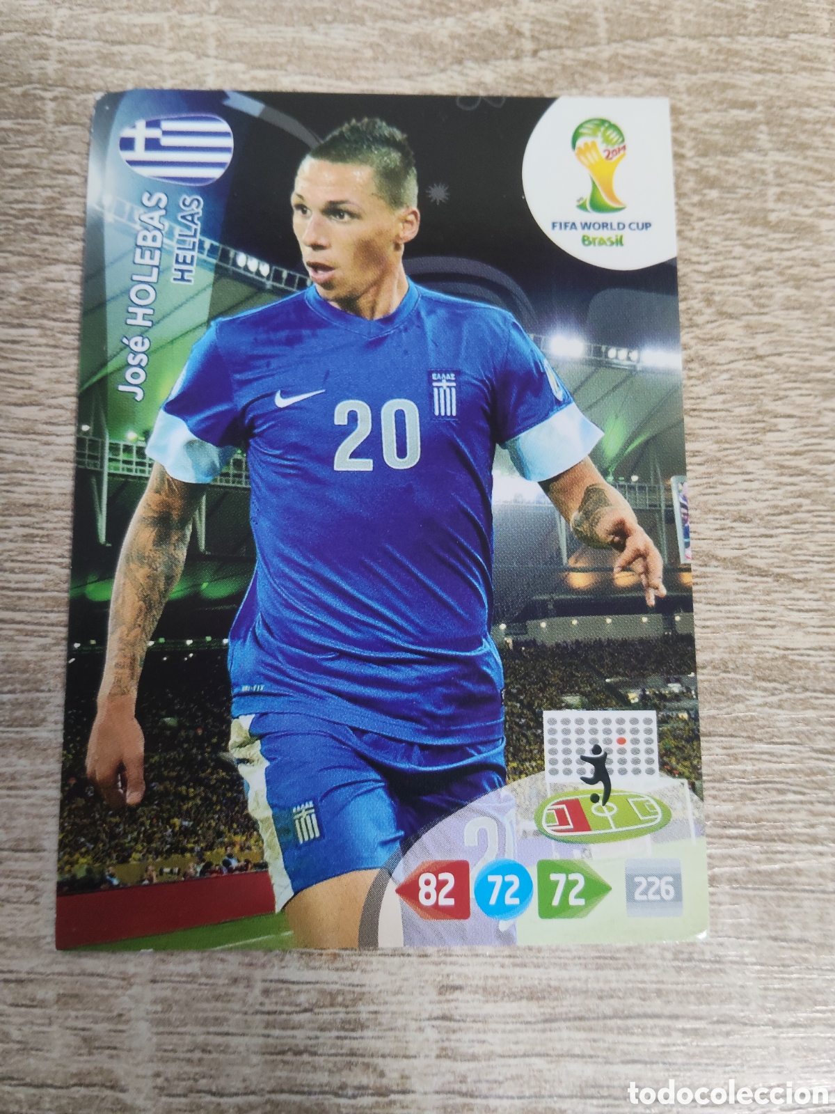 Cromos de f&uacute;tbol: Panini Adrenalyn mundial Brasil 2014 Jos&eacute; Holebas Grecia
