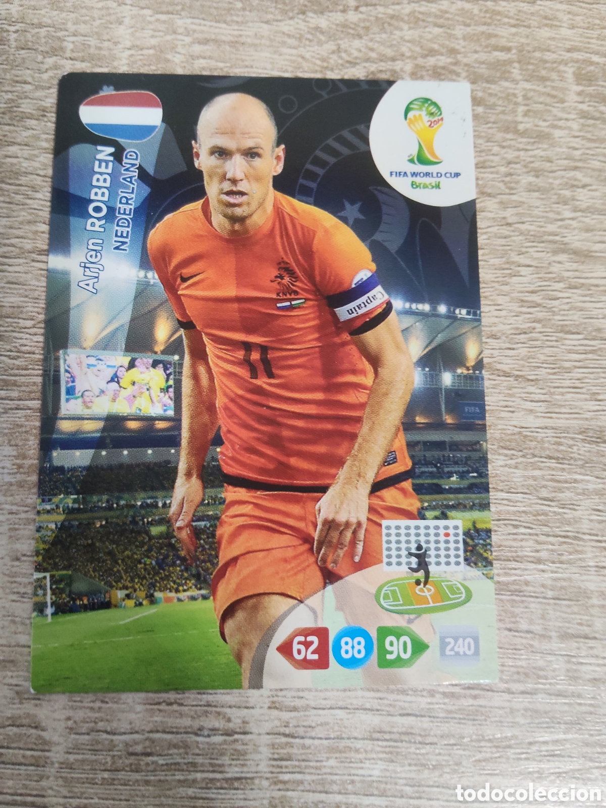 Cromos de f&uacute;tbol: Panini Adrenalyn mundial Brasil 2014 Arjen Robben Holanda