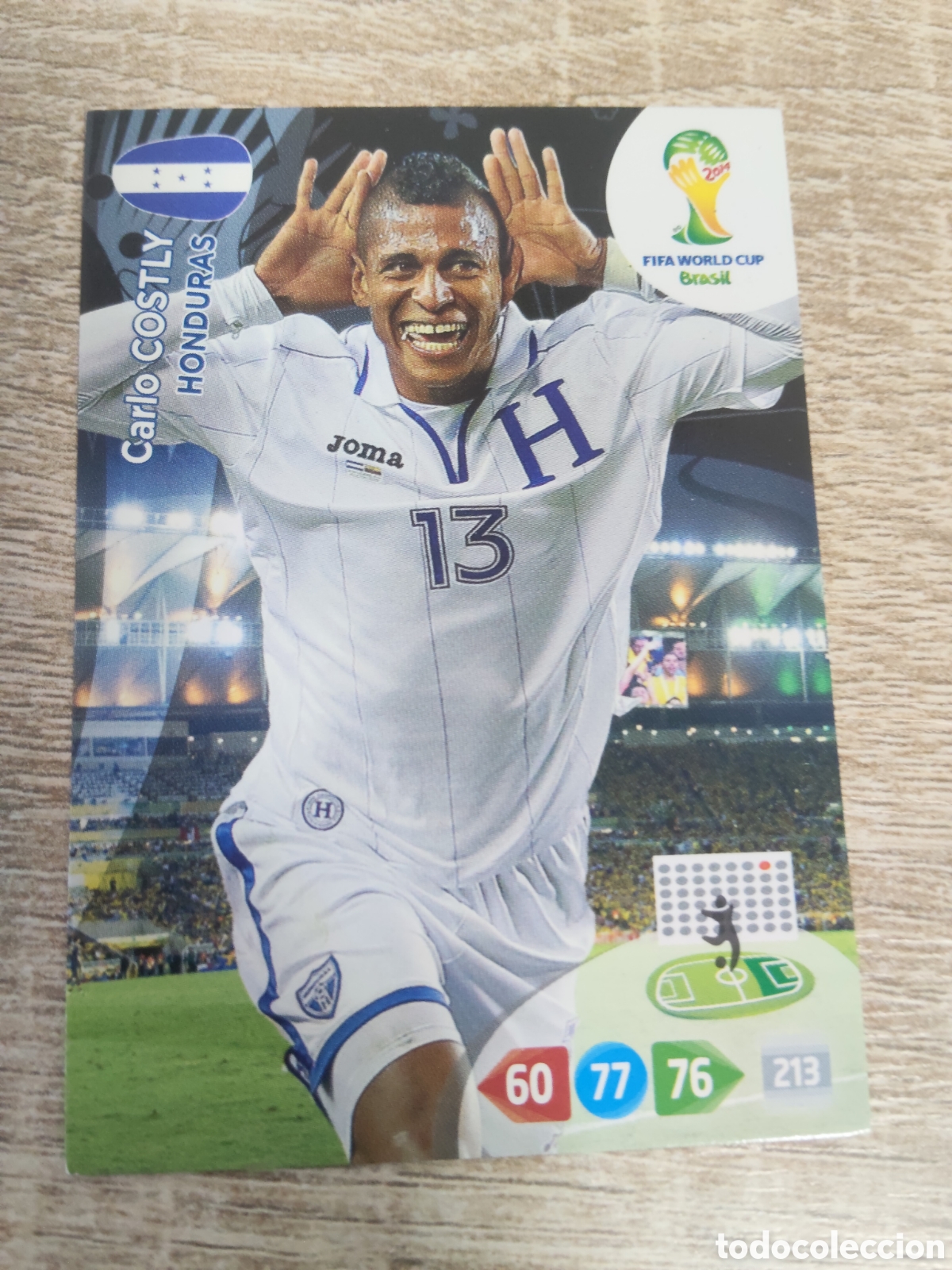 Cromos de f&uacute;tbol: Panini Adrenalyn mundial Brasil 2014 Carlo Costly Honduras