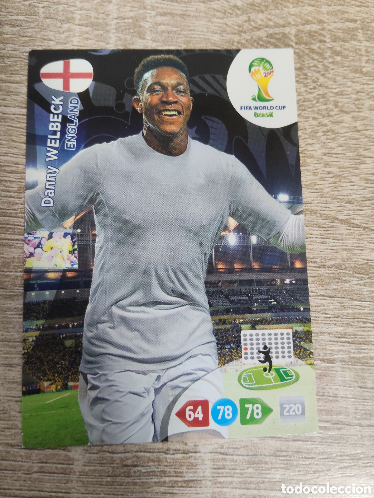 Cromos de f&uacute;tbol: Panini Adrenalyn mundial Brasil 2014 Danny Welbeck Inglaterra