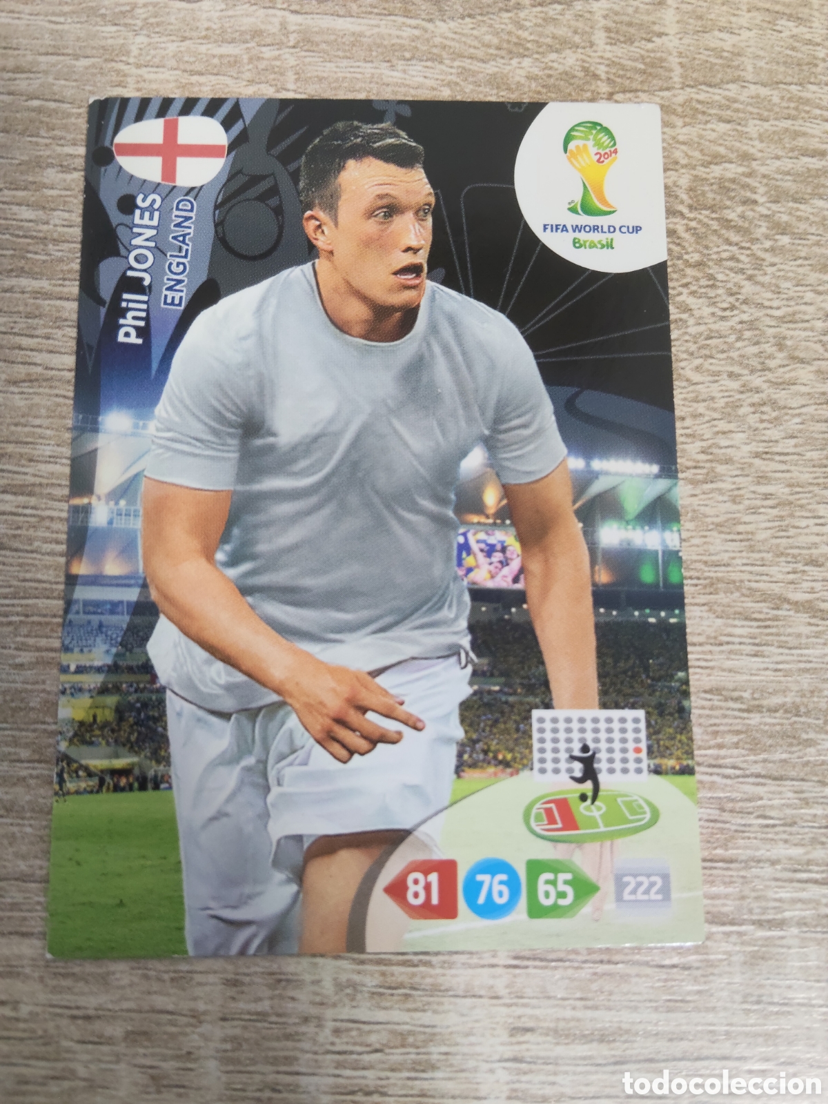 Cromos de f&uacute;tbol: Panini Adrenalyn mundial Brasil 2014 Phil Jones Inglaterra