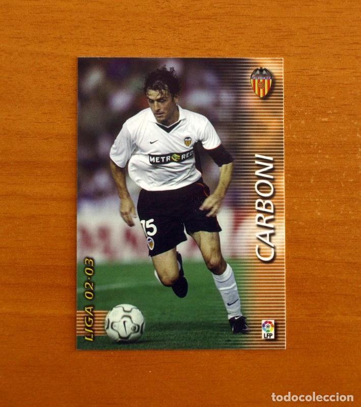 Fu&szlig;ball-Sticker: Valencia -N&ordm; 312 Carboni -Mega Fichas Liga 2002-2003-02-03-Megafichas Panini Sports