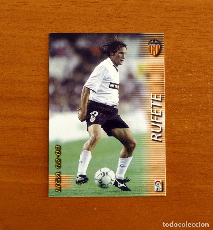 Cromos de f&uacute;tbol: Valencia -N&ordm; 317 Rufete -Mega Fichas Liga 2002-2003-02-03-Megafichas Panini Sports