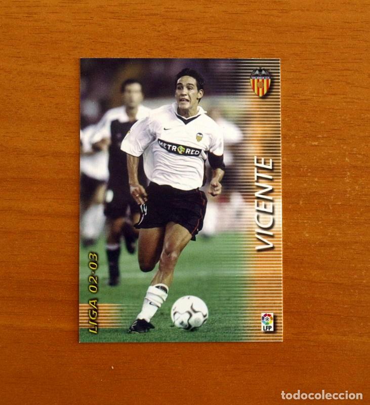 Cromos de f&uacute;tbol: Valencia -N&ordm; 319 Vicente -Mega Fichas Liga 2002-2003-02-03-Megafichas Panini Sports