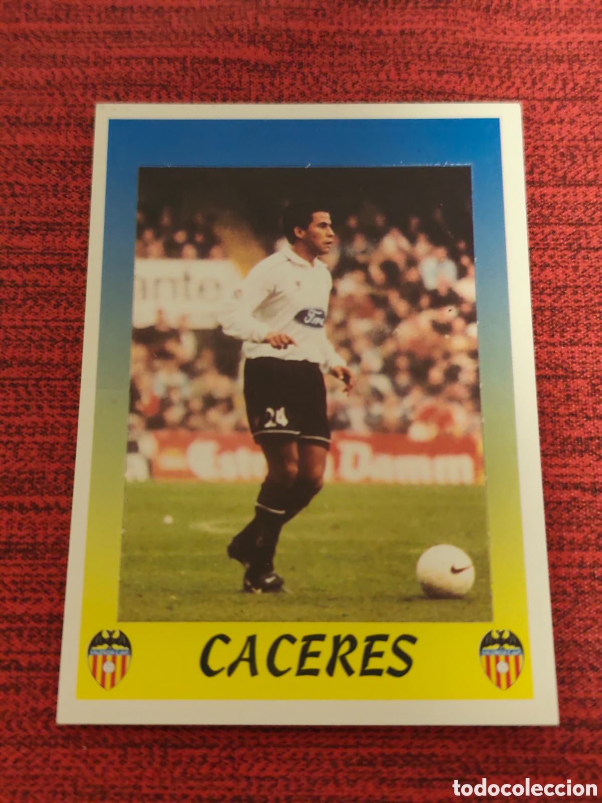 Cromos de f&uacute;tbol: 132 CACERES VALENCIA PANINI LIGA 1997 1998