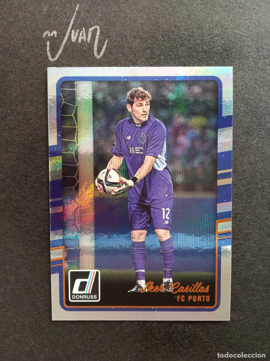 Football Stickers: #79 CROMO IKER CASILLAS FC PORTO ESPA&Ntilde;A REAL MADRID ⚽ PANINI &reg; DONRUSS 2015 2016 15 16 PARALELA HOLO