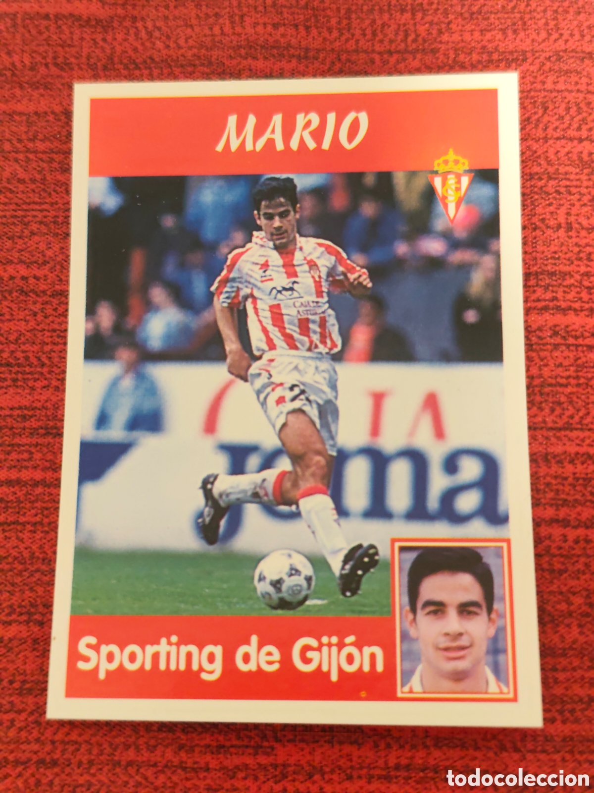Fu&szlig;ball-Sticker: COLOCA 235 MARIO SPORTING GIJ&Oacute;N PANINI LIGA 1997 1998