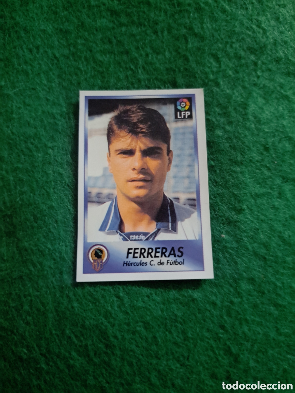 Fu&szlig;ball-Sticker: Ferreras. N&deg;121. H&eacute;rcules. Bollycao Liga 96-97. Sigue la Liga