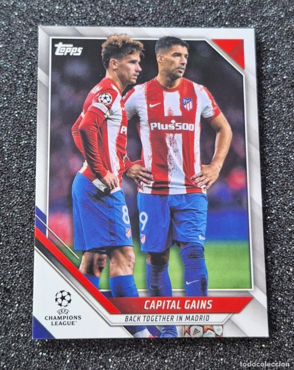 Football Stickers: Antoine Griezmann Luis Suarez Atletico de Madrid Topps Capital Gains #109