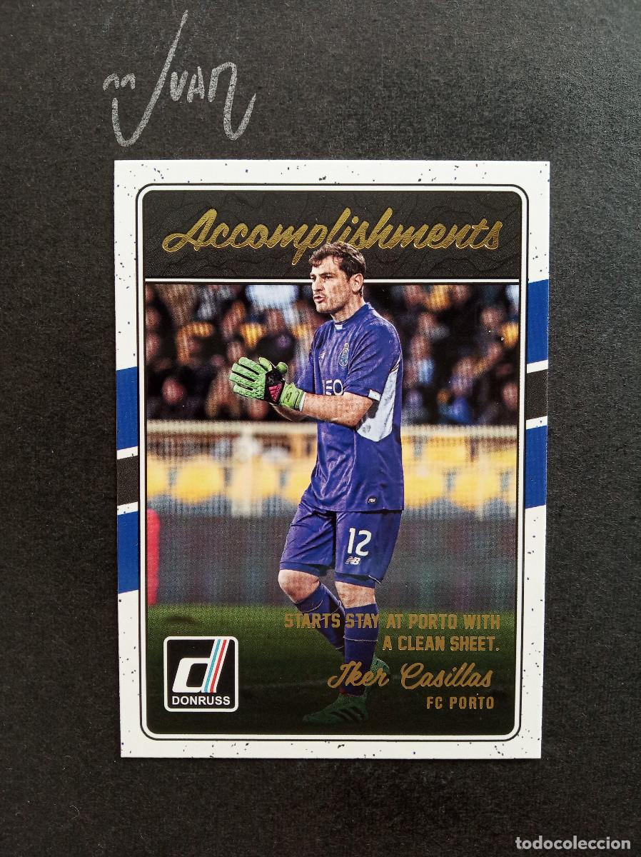 Figurine di Calcio: #10 CROMO CASILLAS PORTO ESPA&Ntilde;A MADRID ⚽ PANINI &reg; DONRUSS 2015 2016 15 16 INSERTO 'ACCOMPLISHMENTS'