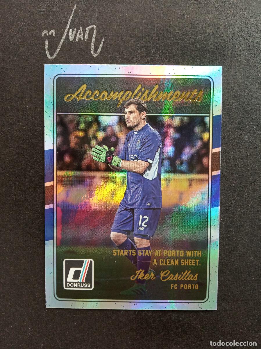 Figurine di Calcio: #10 CROMO CASILLAS FC PORTO ESPA&Ntilde;A MADRID ⚽ PANINI &reg; DONRUSS 2015 2016 15 16 ACCOMPLISHMENTS & HOLO