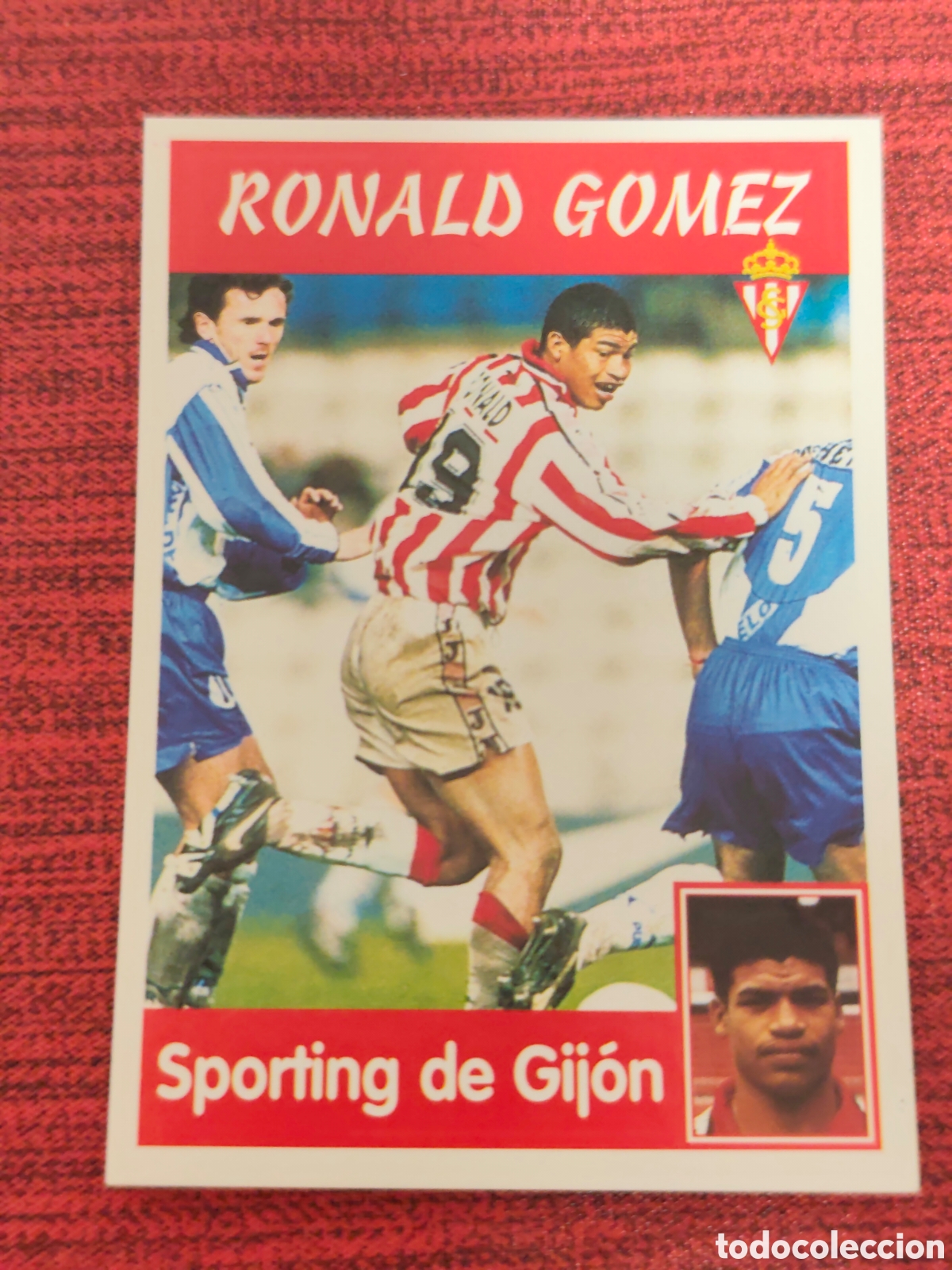 Cromos de f&uacute;tbol: 239A RONALD G&Oacute;MEZ SPORTING GIJ&Oacute;N PANINI LIGA 1997 1998