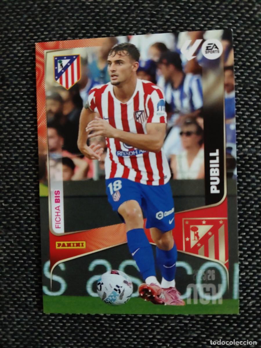 Cromos de f&uacute;tbol: 58 bis pubill Atletico de Madrid megacracks 2025-26