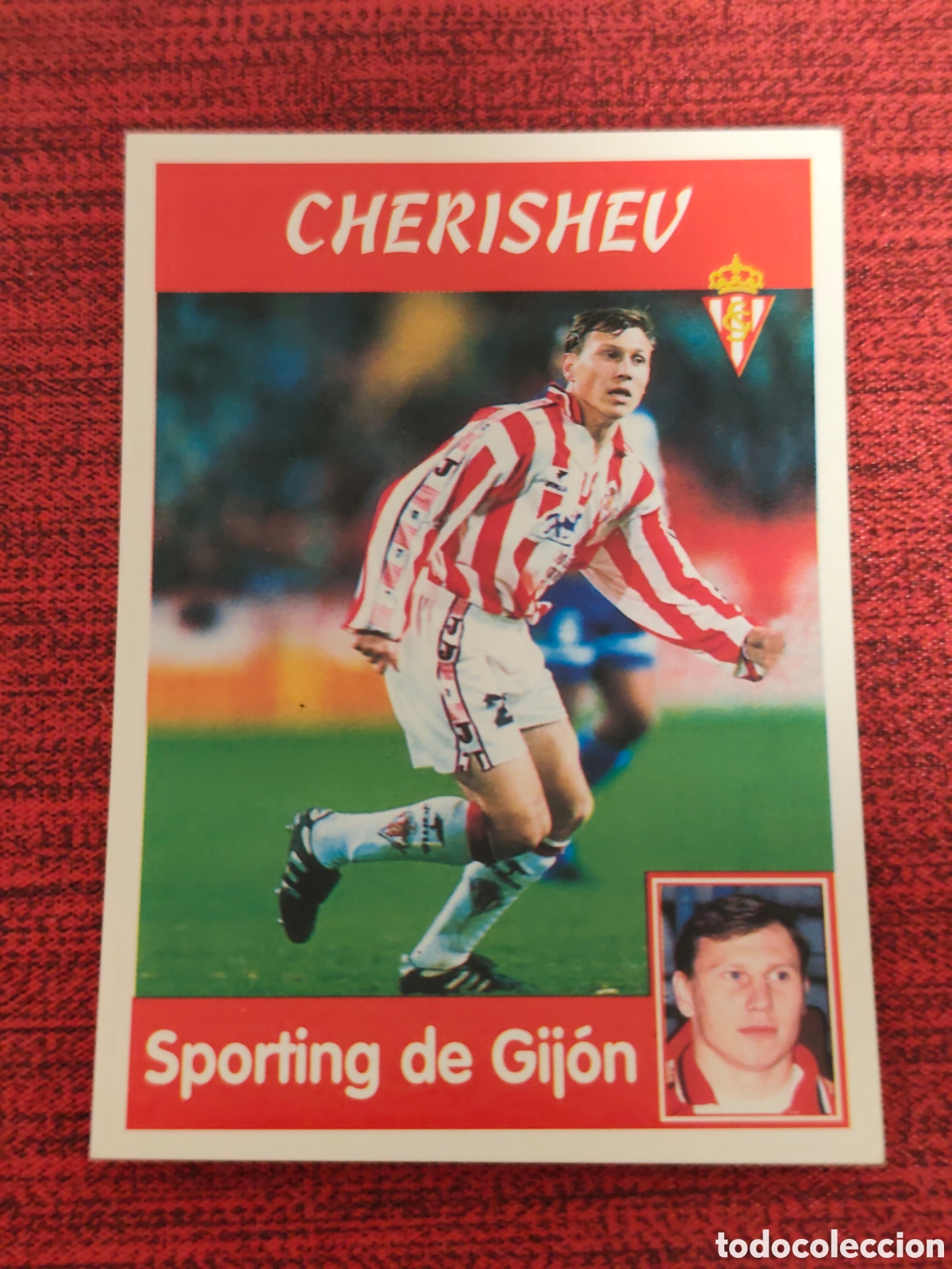 Cromos de f&uacute;tbol: 238 CHERISHEV SPORTING GIJ&Oacute;N PANINI LIGA 1997 1998