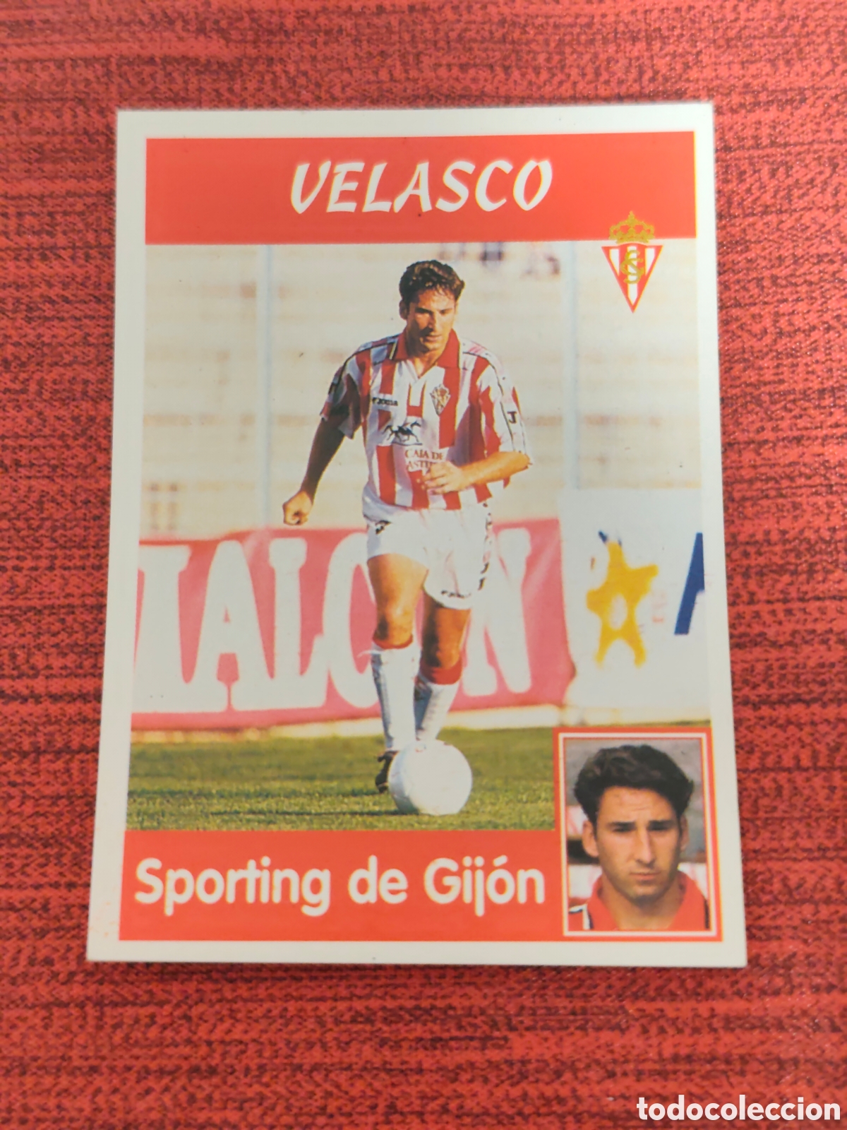 Cromos de f&uacute;tbol: 226A VELASCO SPORTING GIJ&Oacute;N PANINI LIGA 1997 1998