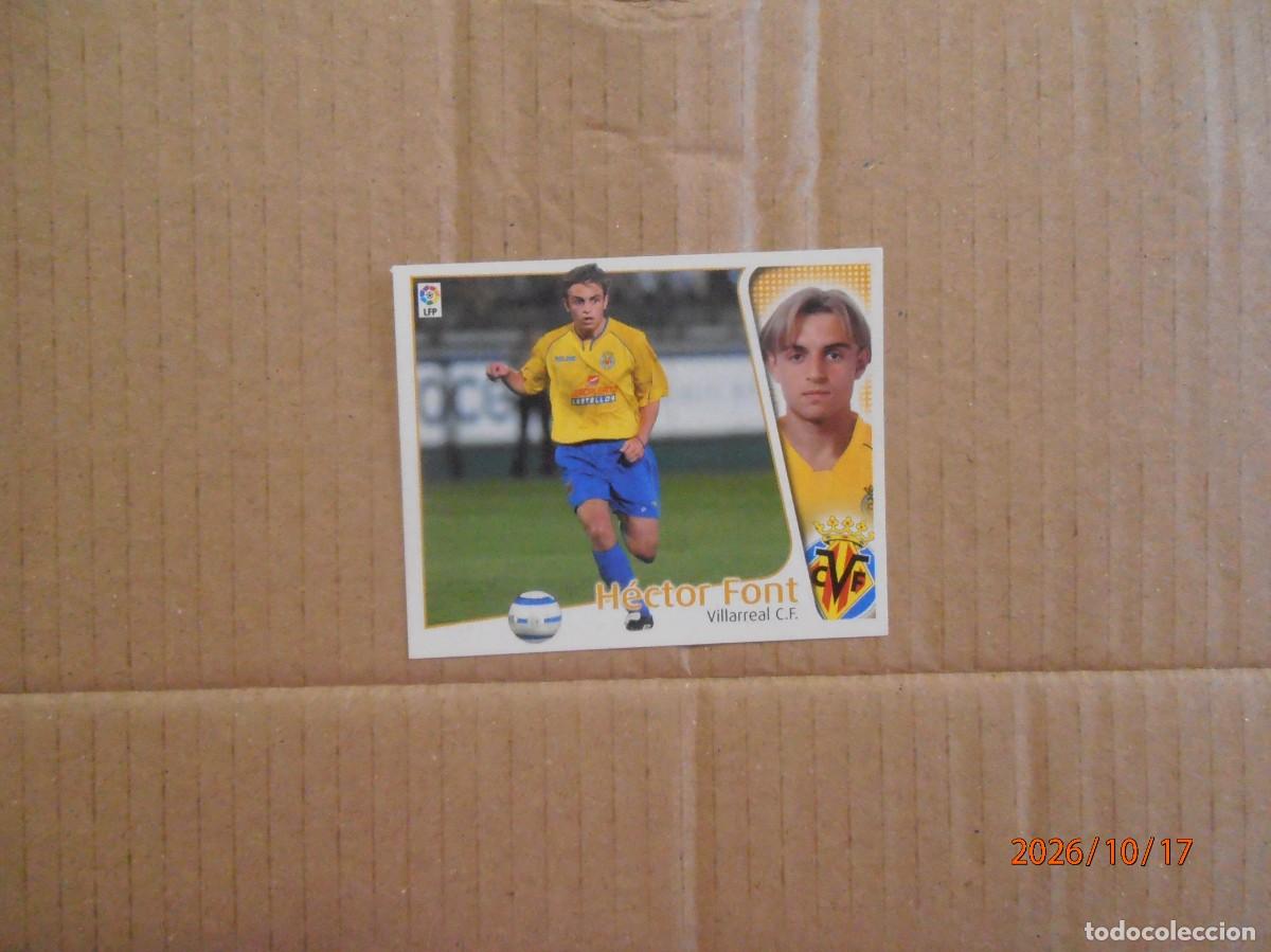 Cromos de f&uacute;tbol: Hector Font- Villarreal liga 2004/05
