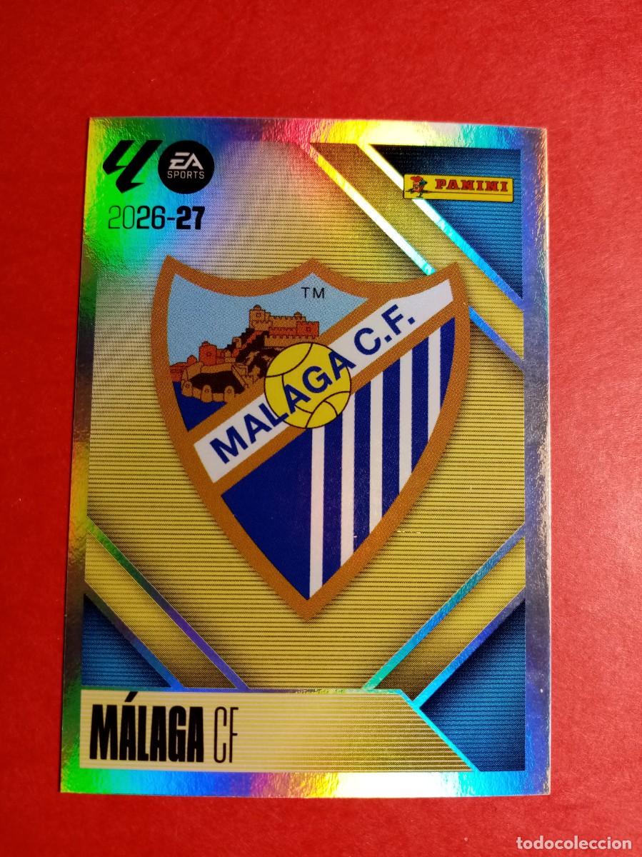 Cromos de f&uacute;tbol: N&ordm; 1 ESCUDO, MALAGA CF, LIGA ESTE 2026 2027 26 27 PANINI
