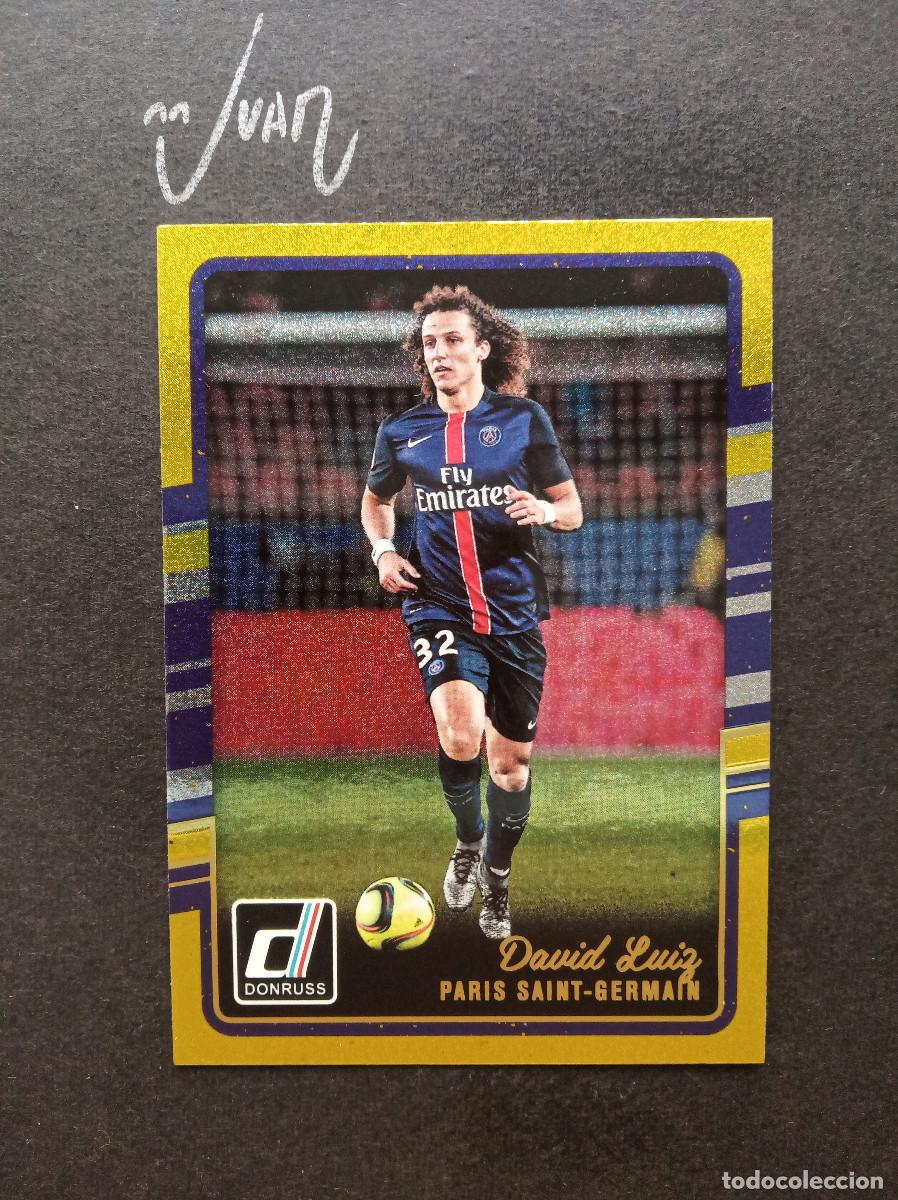 Figurine di Calcio: #126 CROMO DAVID LUIZ PARIS SAINT GERMAIN BRASIL ⚽ PANINI &reg; DONRUSS 2015 2016 15 16 GOLD ORO DORADO
