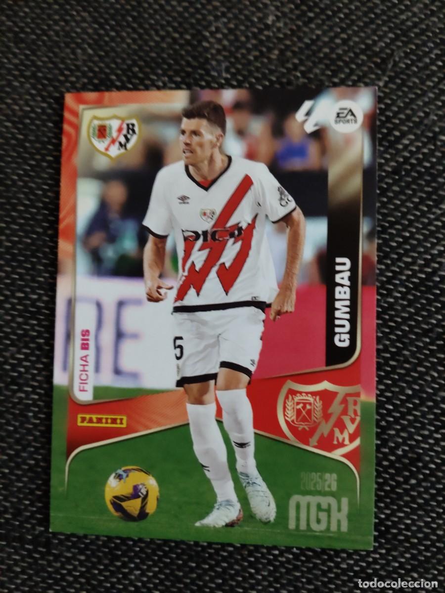 Cromos de f&uacute;tbol: 298 bis gumbau rayo megacracks 2025-26