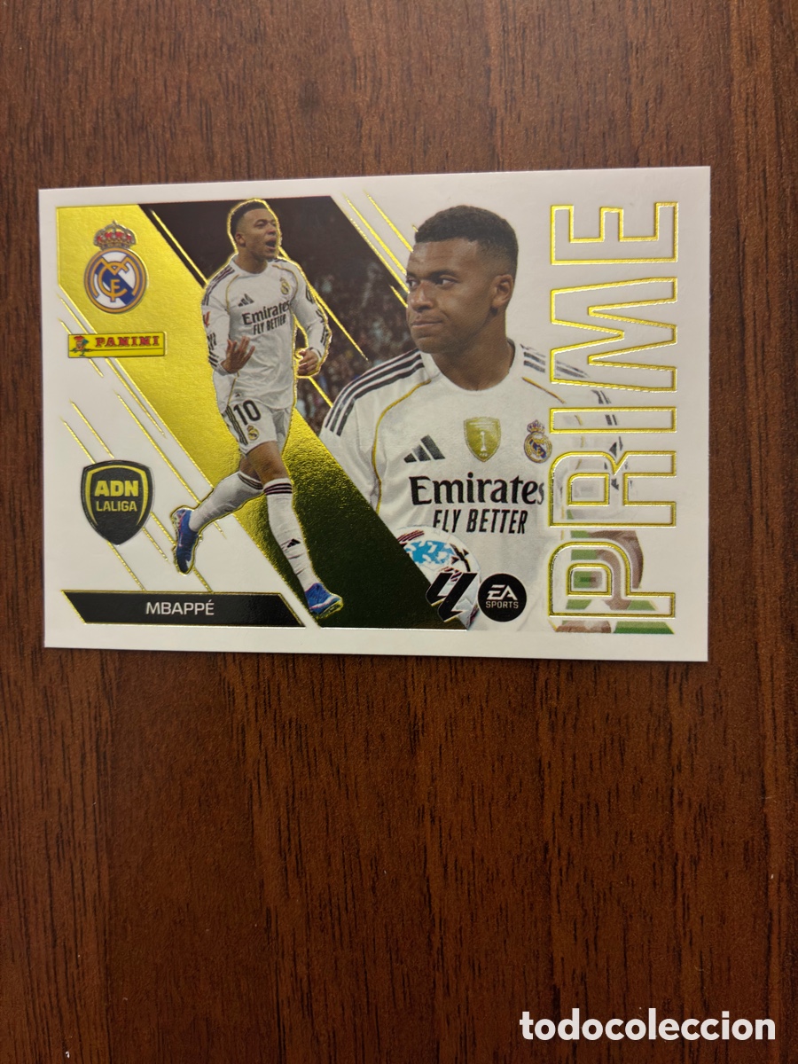 Cromos de f&uacute;tbol: Cromo Kylian Mbapp&eacute; (Prime / ADN LaLiga), N&ordm; 8, Real Madrid, Liga 2026-27 (Colecciones Este) - Nuevo