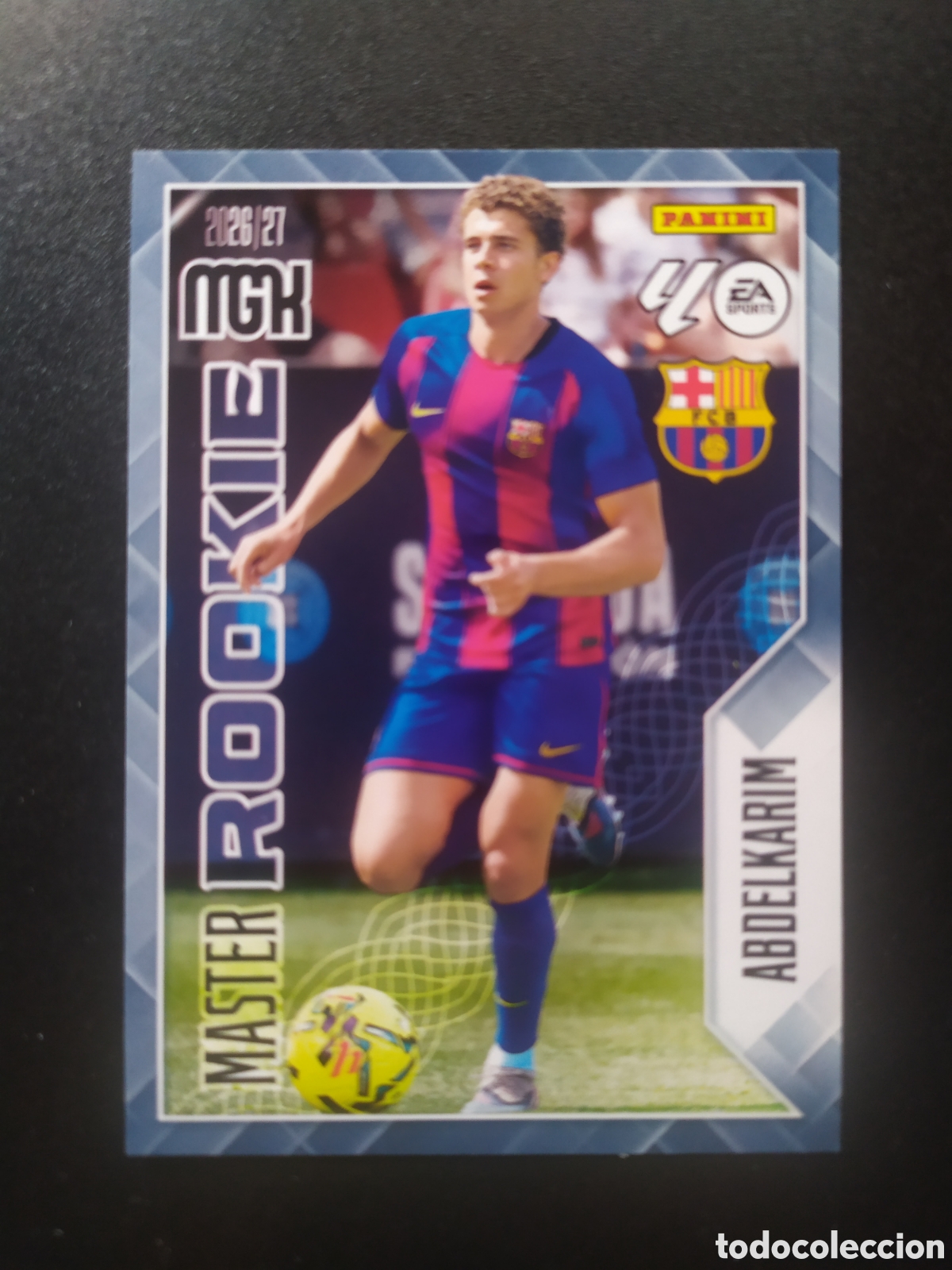 Cromos de f&uacute;tbol: Megacracks 2026 2027 26 27 panini Abdelkarim master rookie n&deg; 406 Barcelona
