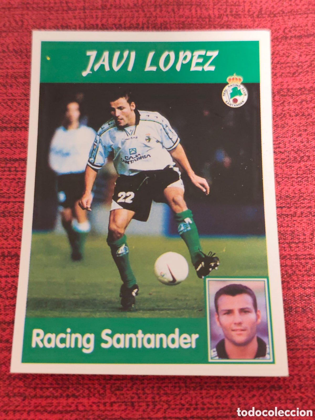 Fu&szlig;ball-Sticker: 199 JAVI L&Oacute;PEZ RACING SANTANDER PANINI LIGA 1997 1998