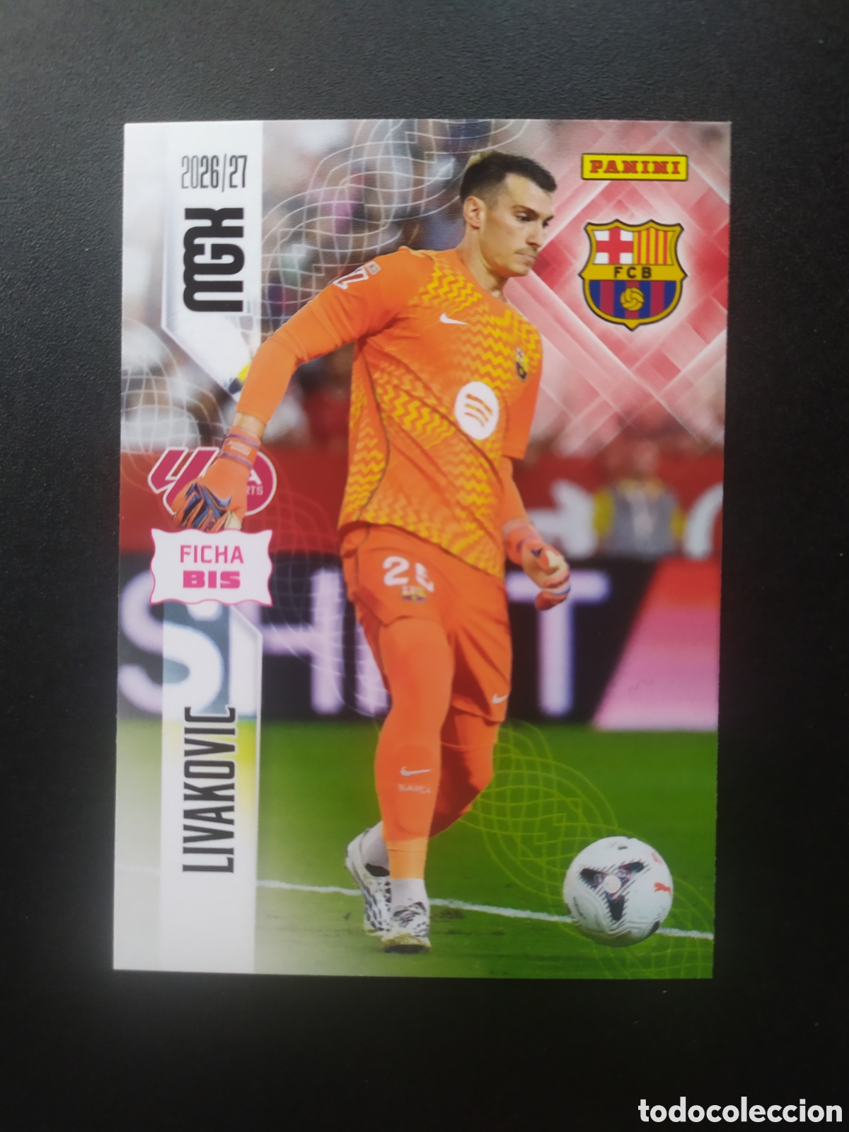 Cromos de f&uacute;tbol: Megacracks 2026 2027 26 27 panini Livakovic n&deg; 75 bis Barcelona