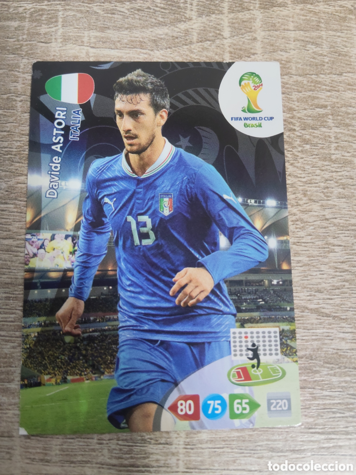 Cromos de f&uacute;tbol: Panini Adrenalyn mundial Brasil 2014 Davide Astori Italia