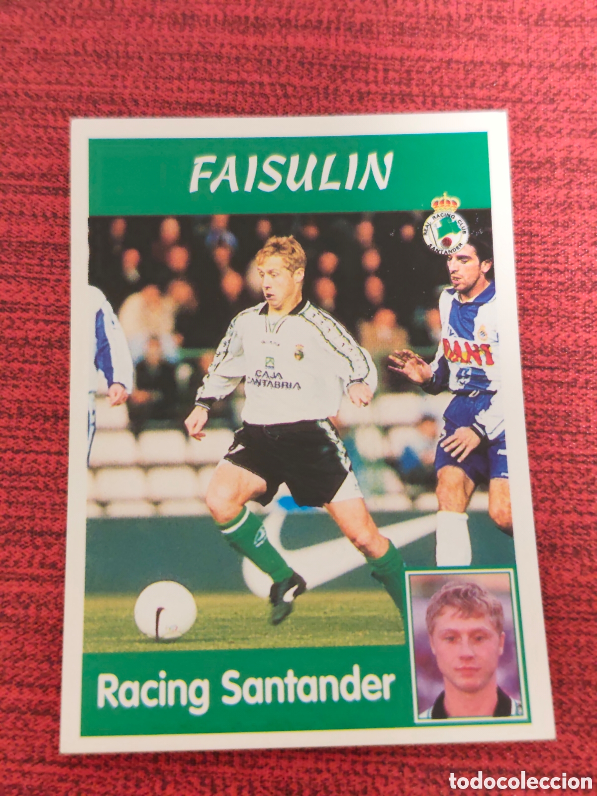 Cromos de f&uacute;tbol: 205A FAISULIN RACING SANTANDER PANINI LIGA 1997 1998