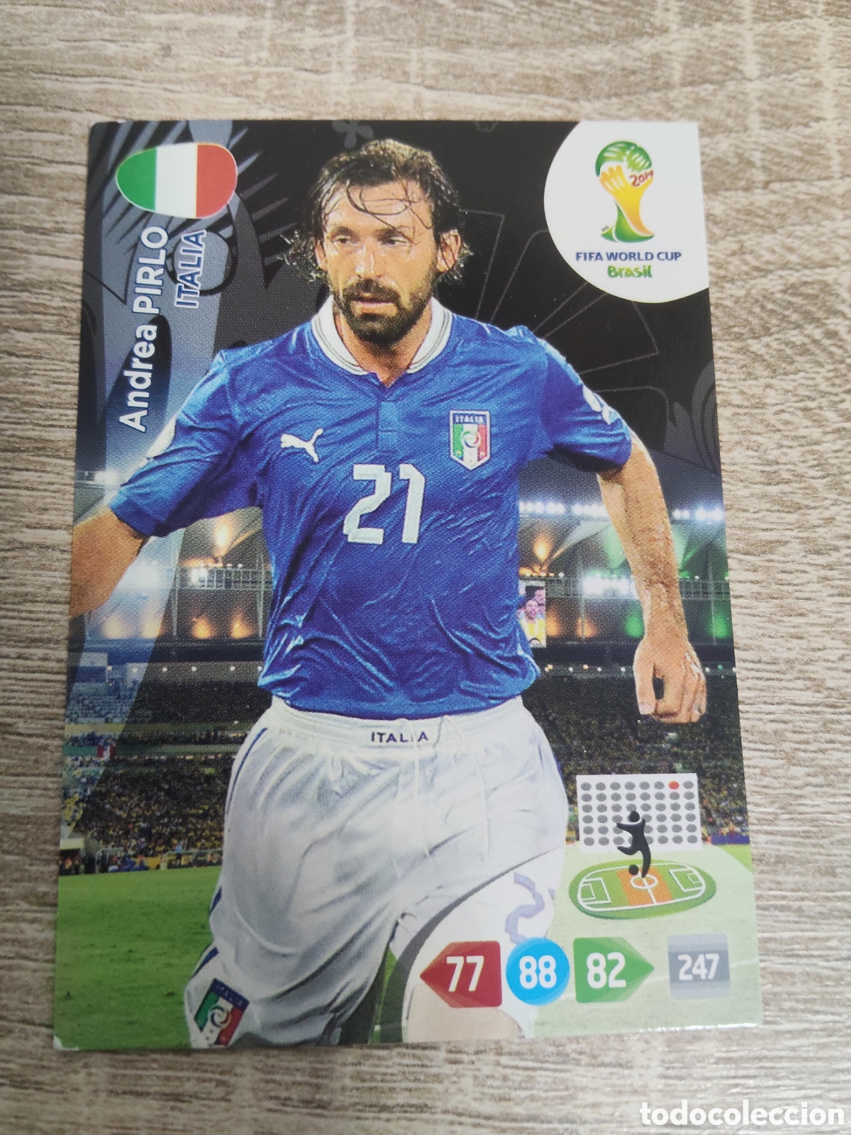 Cromos de f&uacute;tbol: Panini Adrenalyn mundial Brasil 2014 Andrea Pirlo Italia