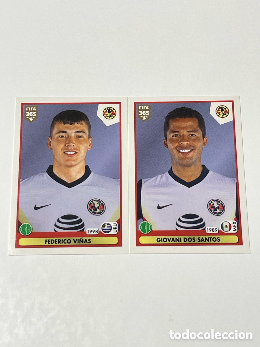 Cromos de f&uacute;tbol: Federico Vi&ntilde;as - Giovani Dos Santos Am&eacute;rica de M&eacute;xico Panini 365 20/21 #384