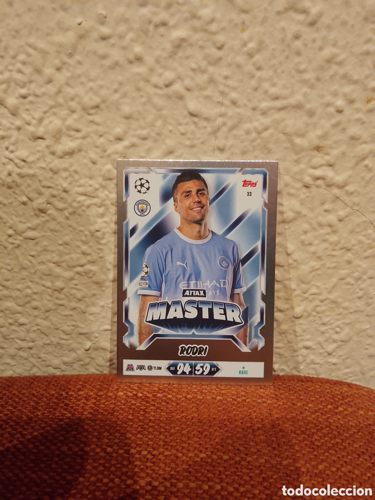 Cromos de f&uacute;tbol: Rodri attax m&aacute;ster Manchester city 33 match attax 26/27 2026 2027