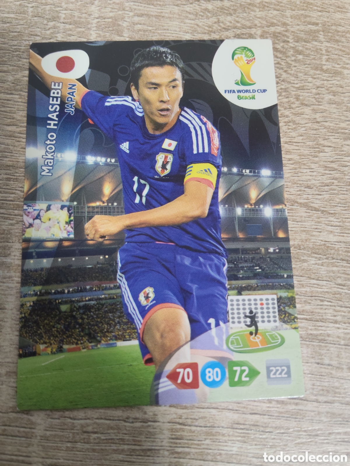 Cromos de f&uacute;tbol: Panini Adrenalyn mundial Brasil 2014 Makoto Hasebe Jap&oacute;n