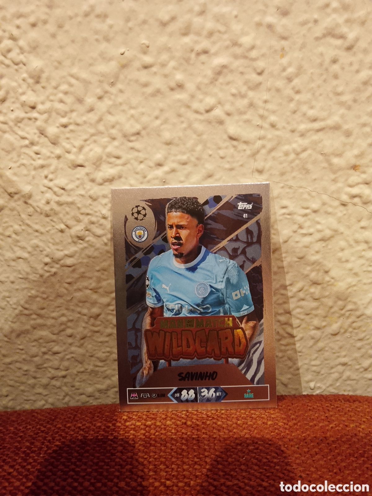 Cartes &agrave; collectionner de Football: Savinho man of the match wildcard 41 match attax 26/27 2026 2027