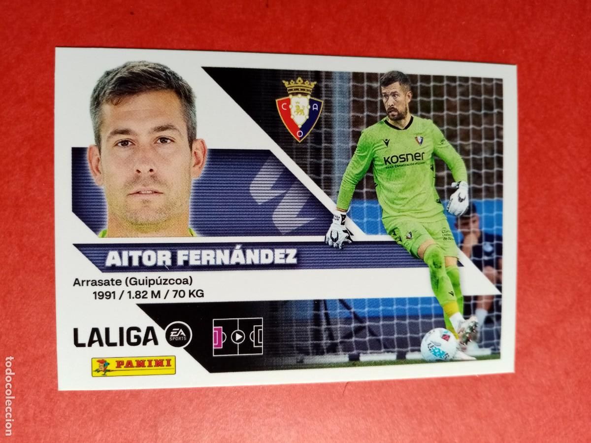 Fu&szlig;ball-Sticker: N&ordm; 4 AITOR FERNANDEZ, CA OSASUNA, LIGA ESTE 2026 2027 26 27 PANINI