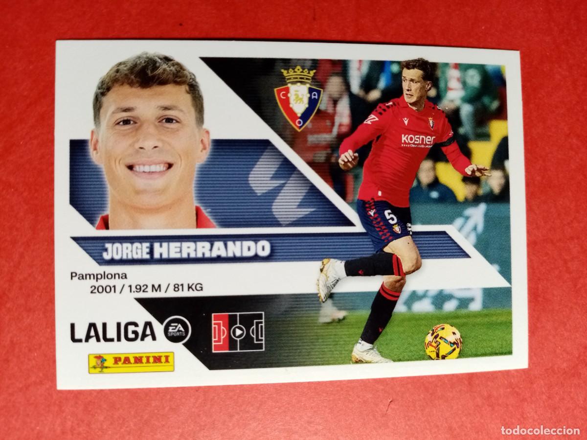 Cromos de f&uacute;tbol: N&ordm; 7 JORGE HERRANDO, CA OSASUNA, LIGA ESTE 2026 2027 26 27 PANINI