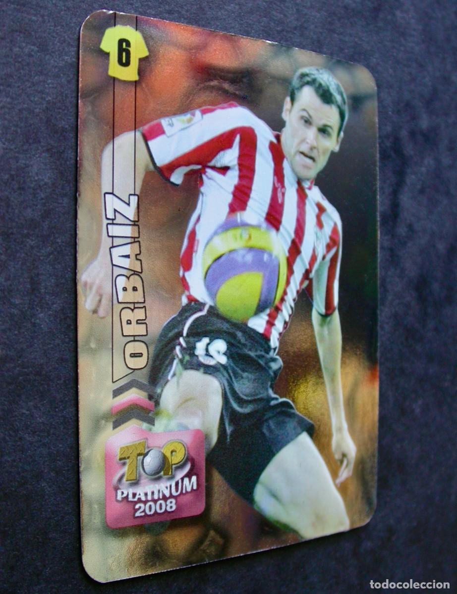 Cromos de f&uacute;tbol: 718 ORBAIZ ATHLETIC / TOP PLATINUM BRILLO LISO / FICHAS DE LA LIGA 2007 2008 / MUNDICROMO
