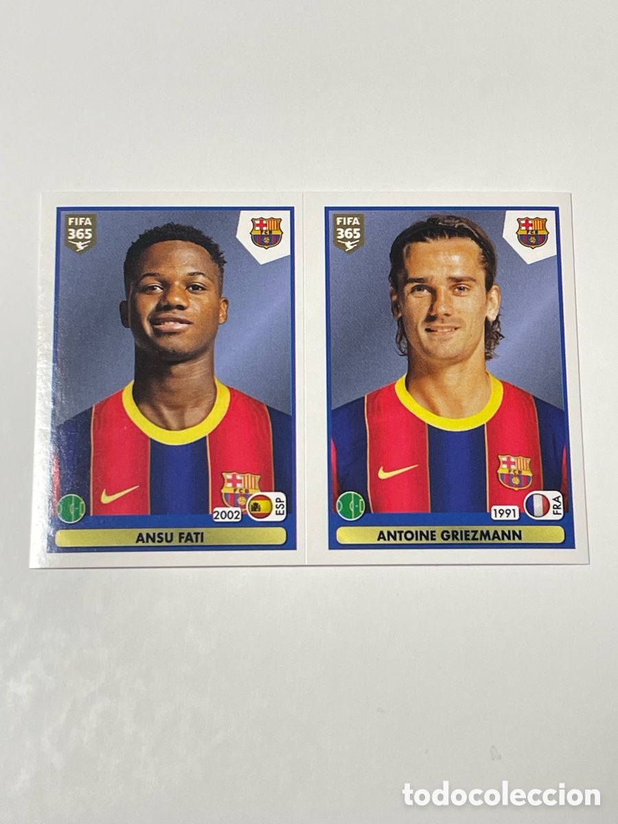 Cromos de f&uacute;tbol: Ansu Fati - Antoine Griezmann F. C. Barcelona Panini 365 20/21 #117